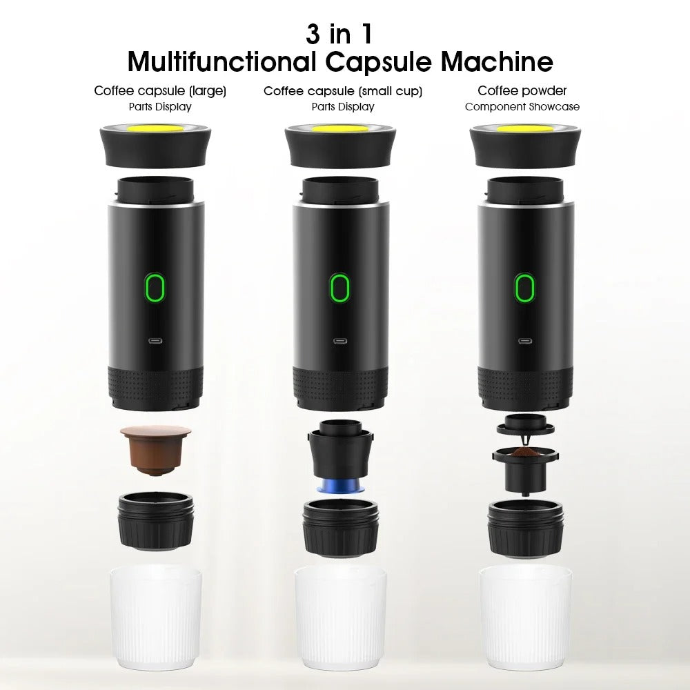 PORTABLE COFFEE MAKER 3 IN 1 FOR TRAVELLER'S