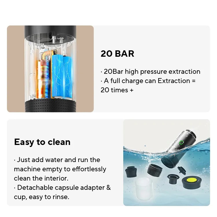 PORTABLE COFFEE MAKER 3 IN 1 FOR TRAVELLER'S