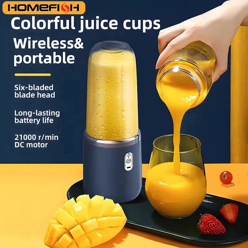 PORTABLE BLENDER WITH MULTIFUNCTIONAL 6 BLADES