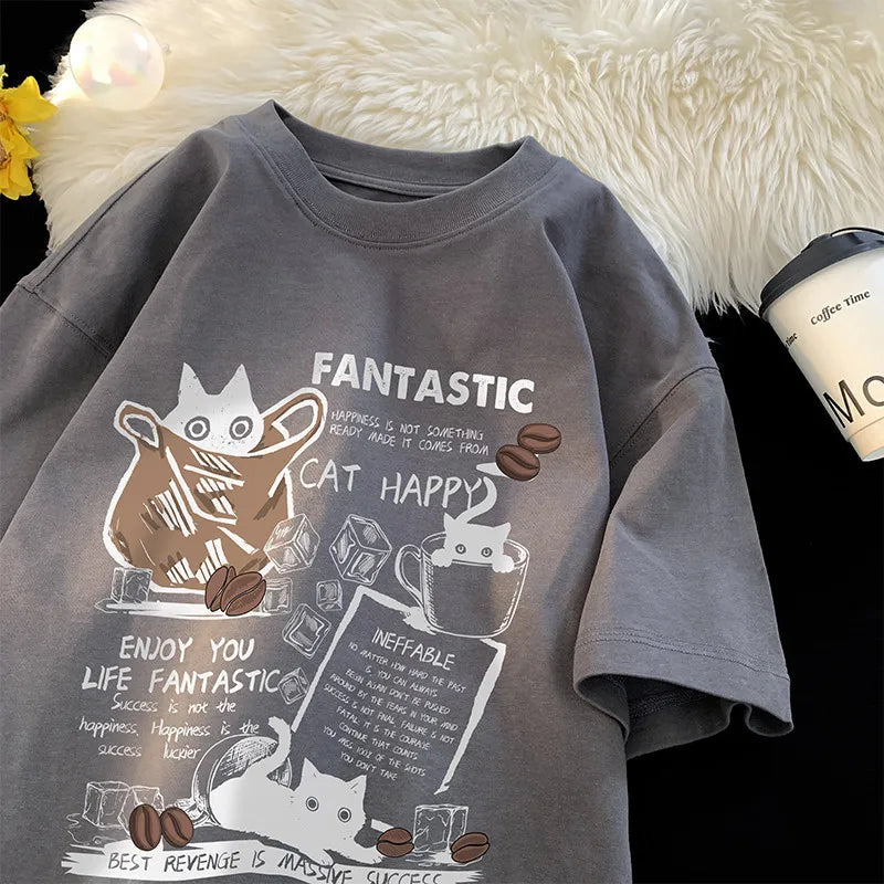 OVER SIZED T-SHIRT CAT VERSION