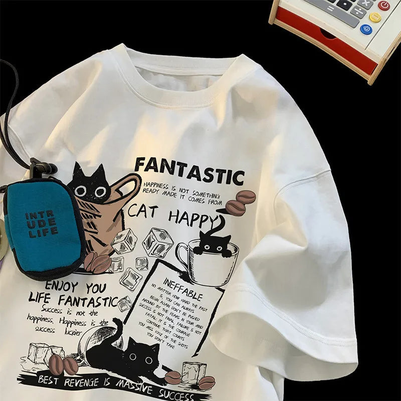 OVER SIZED T-SHIRT CAT VERSION