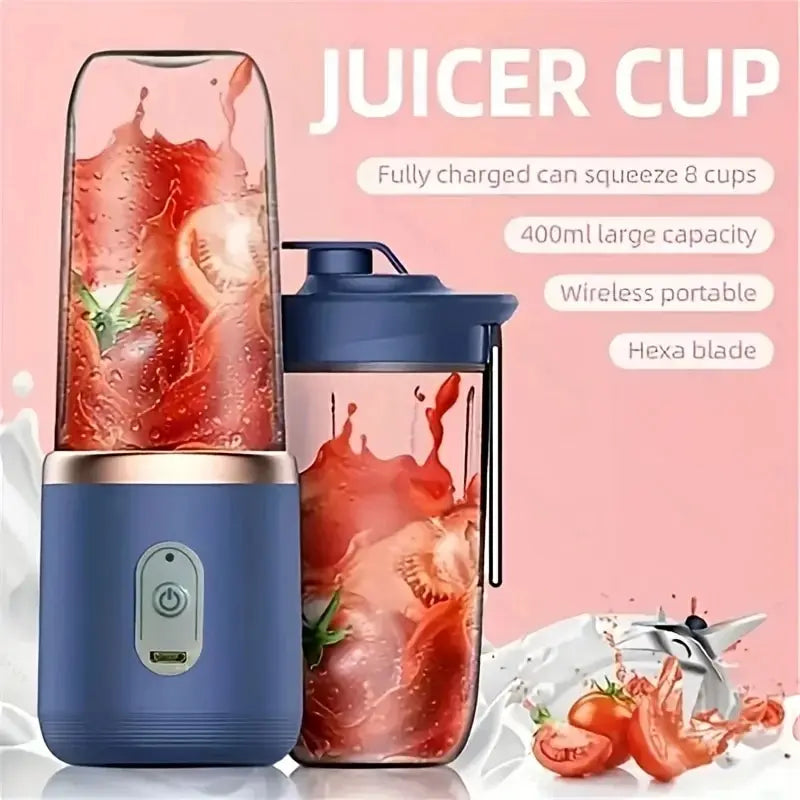 PORTABLE BLENDER WITH MULTIFUNCTIONAL 6 BLADES