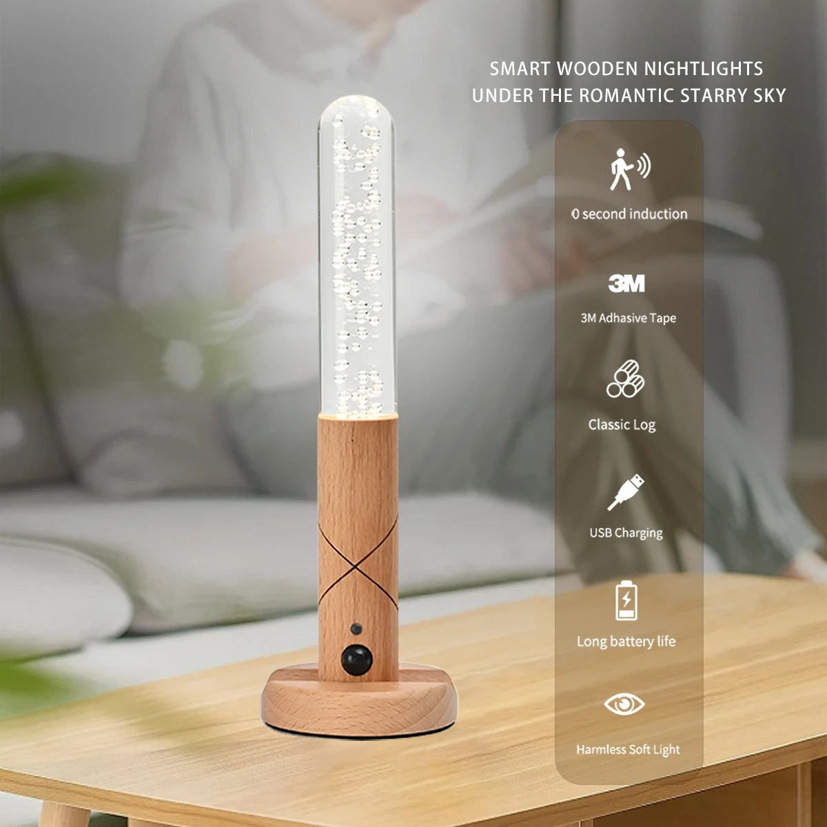 LED Warm Motion intelligent Sensor Wall Lamp Wireless
