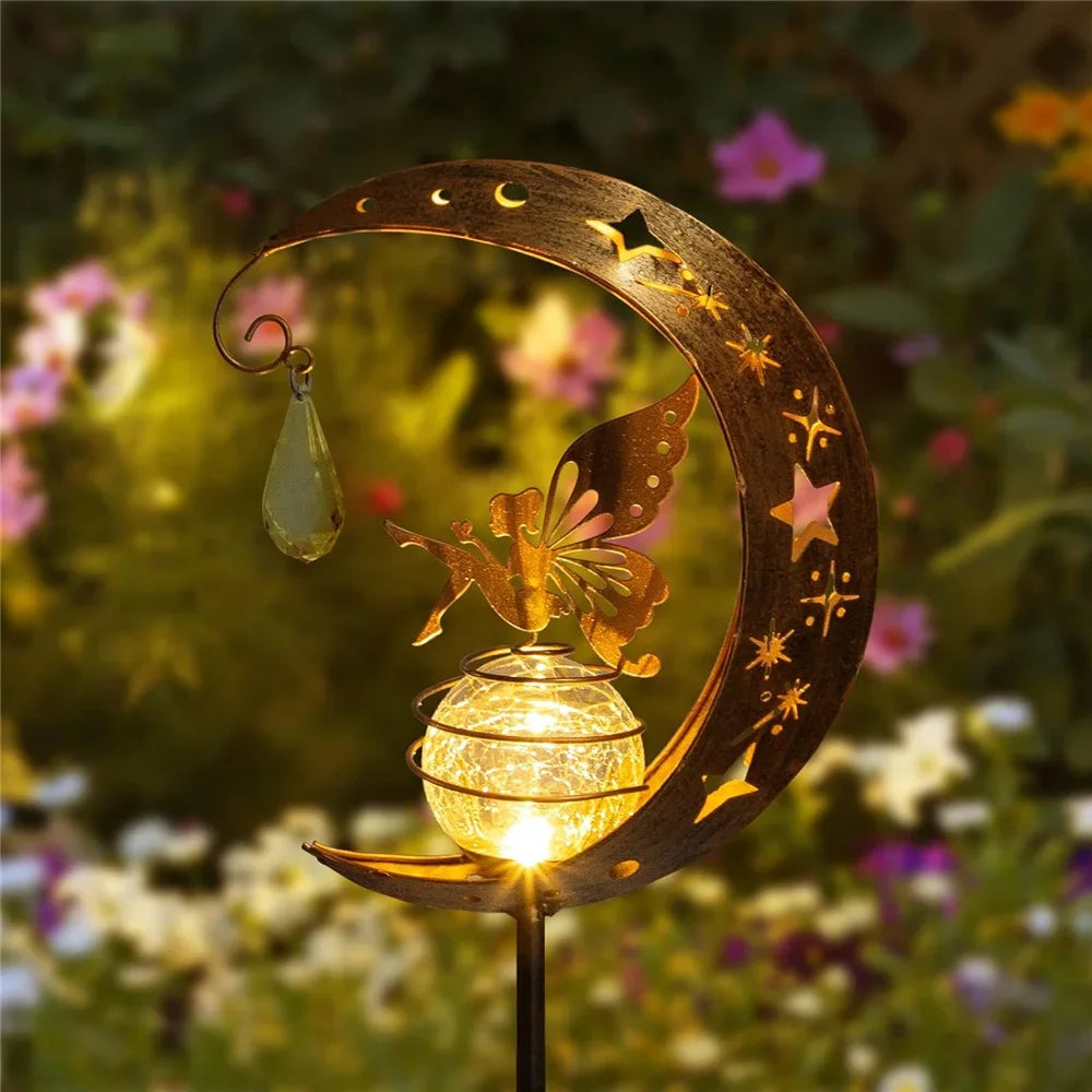 Outdoor Decorative Moon Fairy Angel Decor