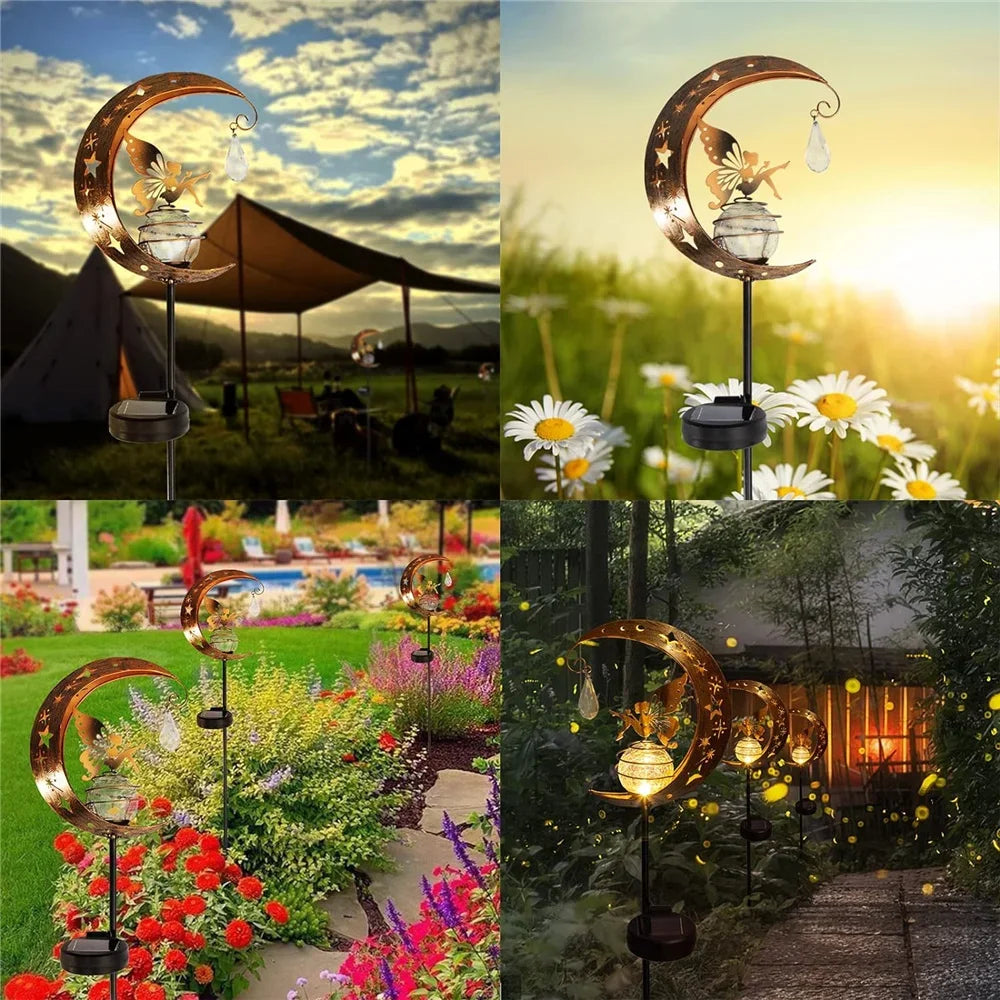 Outdoor Decorative Moon Fairy Angel Decor