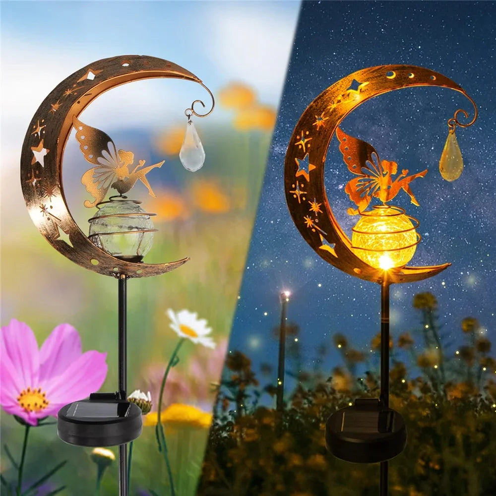 Outdoor Decorative Moon Fairy Angel Decor