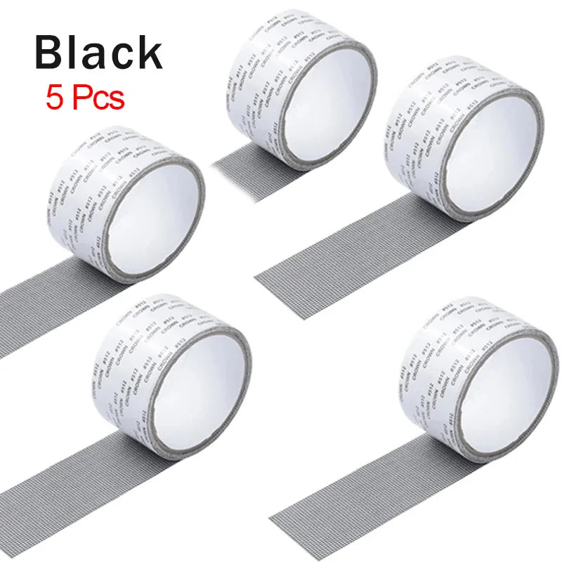 SELF ADHESIVE MESH TAPE FOR WINDOW REPAIR 10M X 10CM
