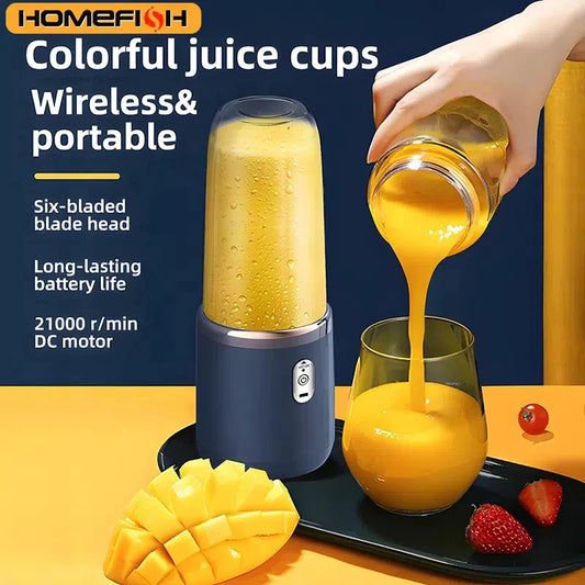 PORTABLE BLENDER WITH MULTIFUNCTIONAL 6 BLADES