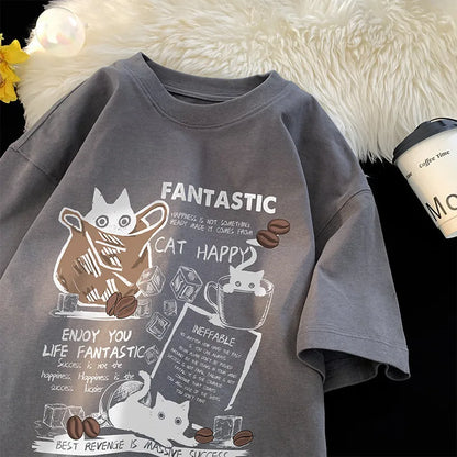 OVER SIZED T-SHIRT CAT VERSION