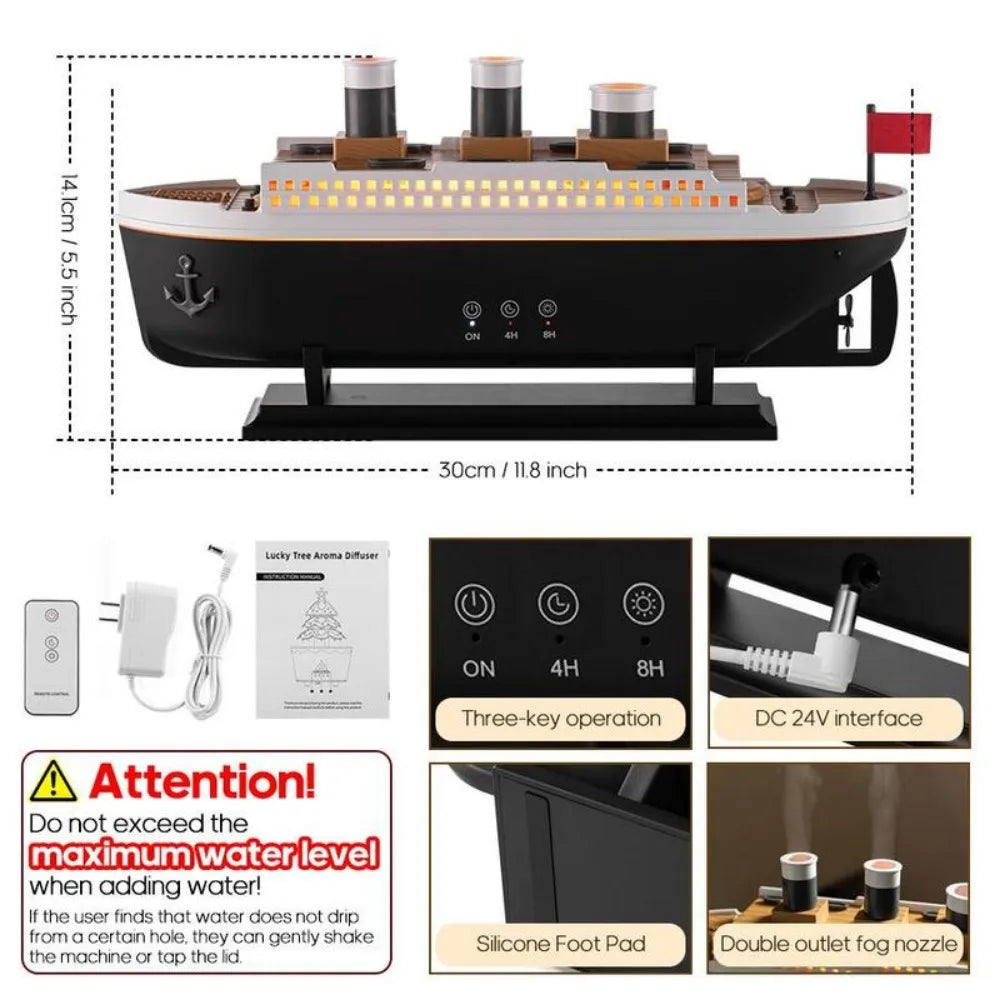 Titanic Ship Model Air Humidifier 250ml