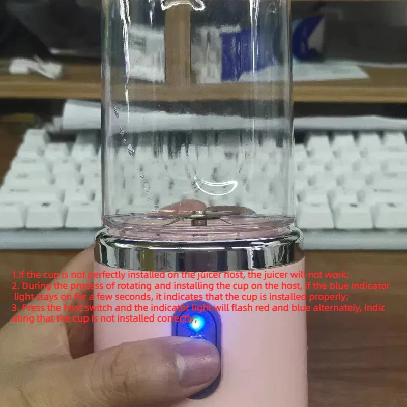 PORTABLE BLENDER WITH MULTIFUNCTIONAL 6 BLADES