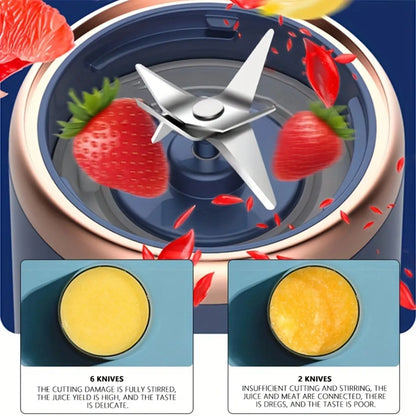 PORTABLE BLENDER WITH MULTIFUNCTIONAL 6 BLADES